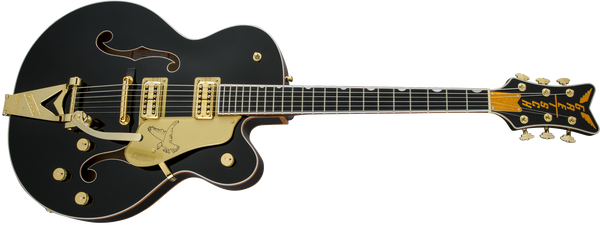 Gretsch G6136T-BLK Players Edition Falcon with String-Thru Bigsby Filter'Tron Pickups Black