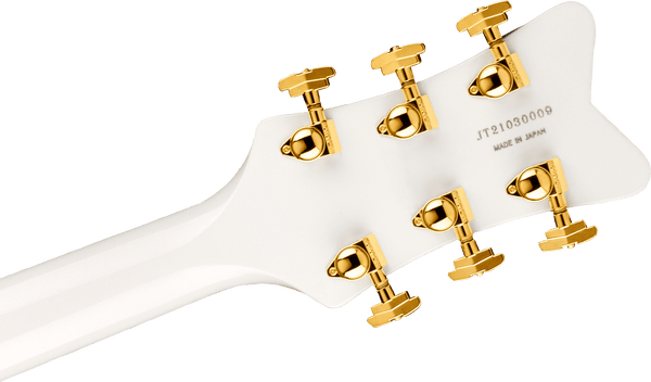 Gretsch G6136TG-LH Players Edition Falcon Hollow Body with String-Thru Bigsby and Gold Hardware Left-Handed Ebony Fingerboard White