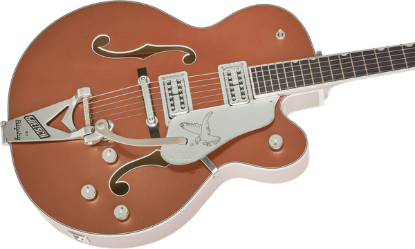 Gretsch G6136T Limited Edition Falcon with Bigsby Ebony Fingerboard Two-Tone Copper/Sahara Metallic