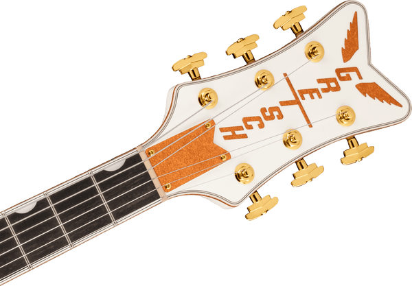 Gretsch G6136TG Players Edition Falcon Hollow Body with String-Thru Bigsby and Gold Hardware Ebony Fingerboard White