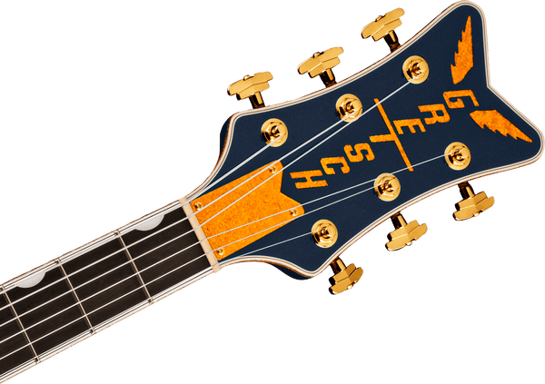 Gretsch G6136TG Players Edition Falcon Hollow Body with String-Thru Bigsby and Gold Hardware Ebony Fingerboard Midnight Sapphire