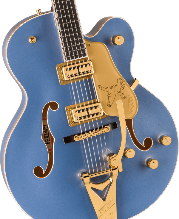 Gretsch Falcon Hollow Body with String-Thru Bigsby - Cerulean Smoke - 3