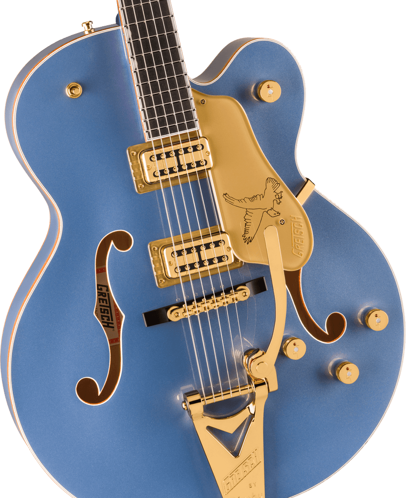Gretsch Falcon Hollow Body with String-Thru Bigsby - Cerulean Smoke - 3