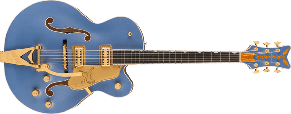 Gretsch Falcon Hollow Body with String-Thru Bigsby - Cerulean Smoke - 1