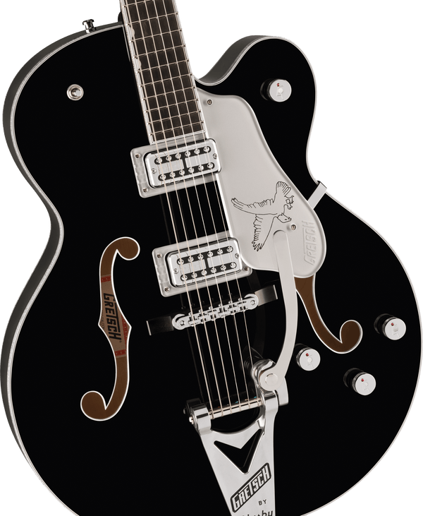 Gretsch Falcon Hollow Body with String-Thru Bigsby - Black - 4