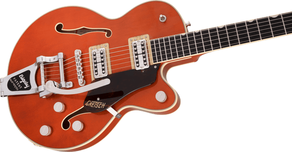 Gretsch G6659T Players Edition Broadkaster Jr. Center Block Single-Cut with String-Thru Bigsby USA Full’Tron Pickups Ebony Fingerboard Roundup Orange