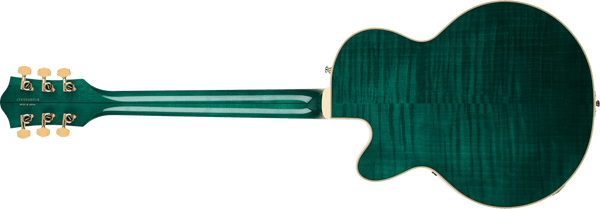 Gretsch Broadkaster Jr. LX Figured Center Block with String-Thru Bigsby and Gold Hardware - Tropic Aura - 4
