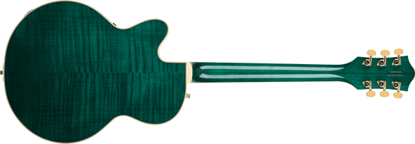 Gretsch Broadkaster Jr. LX Figured Center Block with String-Thru Bigsby and Gold Hardware - Tropic Aura - 3
