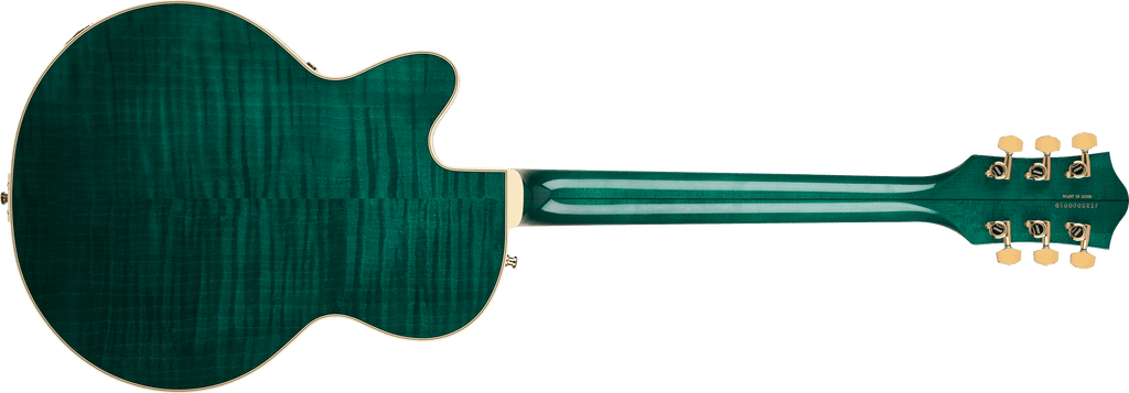 Gretsch Broadkaster Jr. LX Figured Center Block with String-Thru Bigsby and Gold Hardware - Tropic Aura - 3