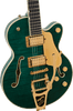 Gretsch Broadkaster Jr. LX Figured Center Block with String-Thru Bigsby and Gold Hardware - Tropic Aura - 5