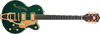 Gretsch Broadkaster Jr. LX Figured Center Block with String-Thru Bigsby and Gold Hardware - Tropic Aura - 2