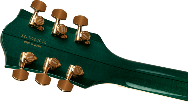 Gretsch Broadkaster Jr. LX Figured Center Block with String-Thru Bigsby and Gold Hardware - Tropic Aura - 8