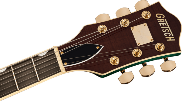 Gretsch Broadkaster Jr. LX Figured Center Block with String-Thru Bigsby and Gold Hardware - Tropic Aura - 7