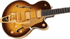 Gretsch Broadkaster Jr. LX Figured Center Block with String-Thru Bigsby and Gold Hardware - Caramel Dawn - 4