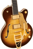 Gretsch Broadkaster Jr. LX Figured Center Block with String-Thru Bigsby and Gold Hardware - Caramel Dawn - 3