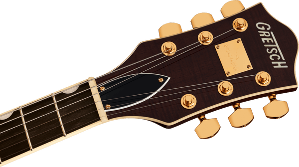 Gretsch Broadkaster Jr. LX Figured Center Block with String-Thru Bigsby and Gold Hardware - Caramel Dawn - 5