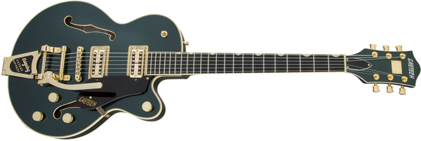 Gretsch G6659TG Players Edition Broadkaster Jr. Center Block Single-Cut with String-Thru Bigsby and Gold Hardware USA Full'Tron Pickups Ebony Fingerboard Cadillac Green