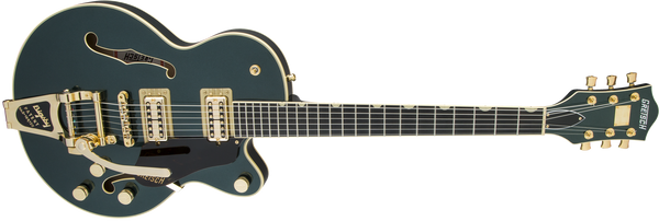 Gretsch G6659TG Players Edition Broadkaster Jr. Center Block Single-Cut with String-Thru Bigsby and Gold Hardware USA Full'Tron Pickups Ebony Fingerboard Cadillac Green