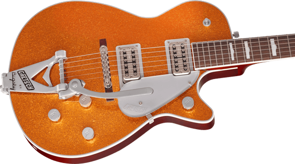 Gretsch G6129T-89 Vintage Select '89 Sparkle Jet with Bigsby - Gold Sparkle - 7