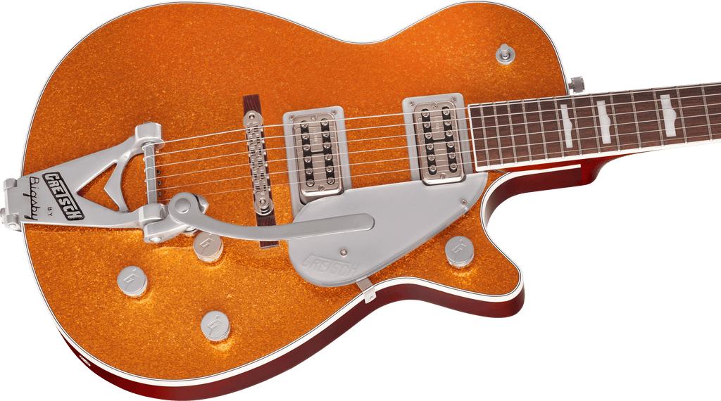 Gretsch G6129T-89 Vintage Select '89 Sparkle Jet with Bigsby - Gold Sparkle - 7