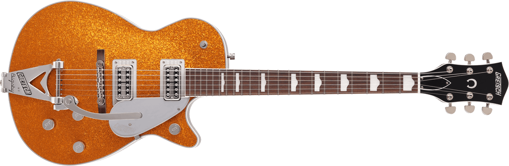Gretsch G6129T-89 Vintage Select '89 Sparkle Jet with Bigsby - Gold Sparkle - 2