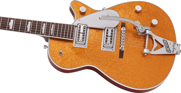 Gretsch G6129T-89 Vintage Select '89 Sparkle Jet with Bigsby - Gold Sparkle - 8