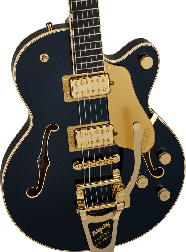 Gretsch Broadkaster Jr. LX Center Block with String-Thru Bigsby and Gold Hardware - Midnight Sapphire - 4