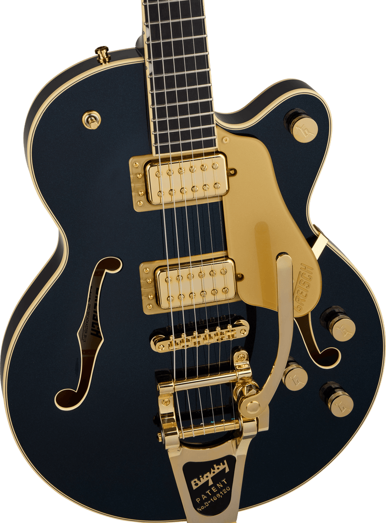 Gretsch Broadkaster Jr. LX Center Block with String-Thru Bigsby and Gold Hardware - Midnight Sapphire - 4