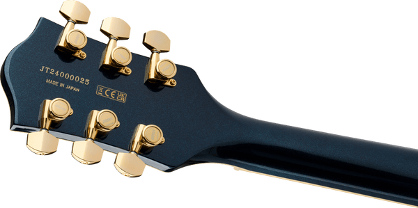 Gretsch Broadkaster Jr. LX Center Block with String-Thru Bigsby and Gold Hardware - Midnight Sapphire - 7