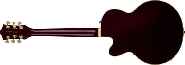 Gretsch Broadkaster Jr. LX Center Block with String-Thru Bigsby and Gold Hardware - Blackberry - 3