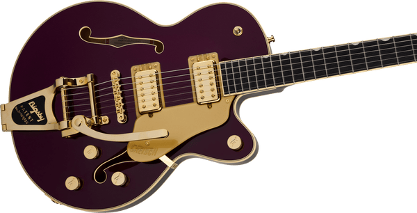 Gretsch Broadkaster Jr. LX Center Block with String-Thru Bigsby and Gold Hardware - Blackberry - 5