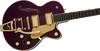 Gretsch Broadkaster Jr. LX Center Block with String-Thru Bigsby and Gold Hardware - Blackberry - 5