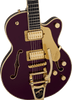 Gretsch Broadkaster Jr. LX Center Block with String-Thru Bigsby and Gold Hardware - Blackberry - 4