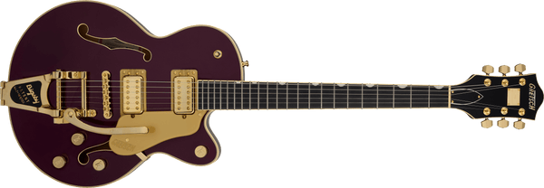 Gretsch Broadkaster Jr. LX Center Block with String-Thru Bigsby and Gold Hardware - Blackberry - 2