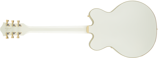 Gretsch G6609TG Players Edition Broadkaster Center Block Double-Cut with String-Thru Bigsby and Gold Hardware USA Full'Tron Pickups Vintage White