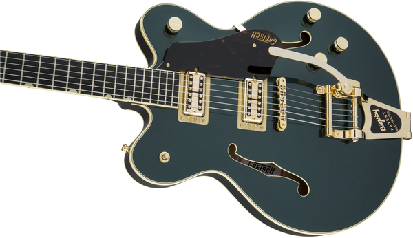 Gretsch G6609TG Players Edition Broadkaster Center Block Double-Cut with String-Thru Bigsby and Gold Hardware USA Full'Tron Pickups Cadillac Green
