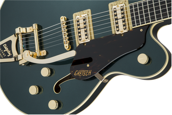 Gretsch G6609TG Players Edition Broadkaster Center Block Double-Cut with String-Thru Bigsby and Gold Hardware USA Full'Tron Pickups Cadillac Green