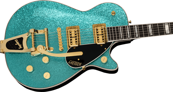 Gretsch G6229TG Limited Edition Players Edition Sparkle Jet BT with Bigsby and Gold Hardware Ebony Fingerboard Ocean Turquoise Sparkle