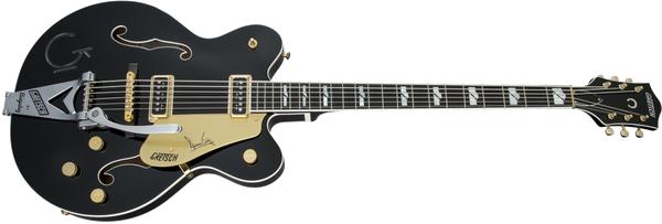 Gretsch G6120TB-DE Duane Eddy 6-String Bass Ebony Fingerboard Black Pearl