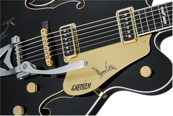 Gretsch G6120TB-DE Duane Eddy 6-String Bass Ebony Fingerboard Black Pearl