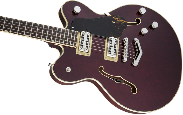 Gretsch G6609 Players Edition Broadkaster Center Block Double-Cut with V-Stoptail USA Full'Tron Pickups Dark Cherry Stain