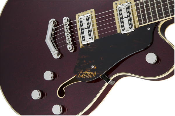 Gretsch G6609 Players Edition Broadkaster Center Block Double-Cut with V-Stoptail USA Full'Tron Pickups Dark Cherry Stain