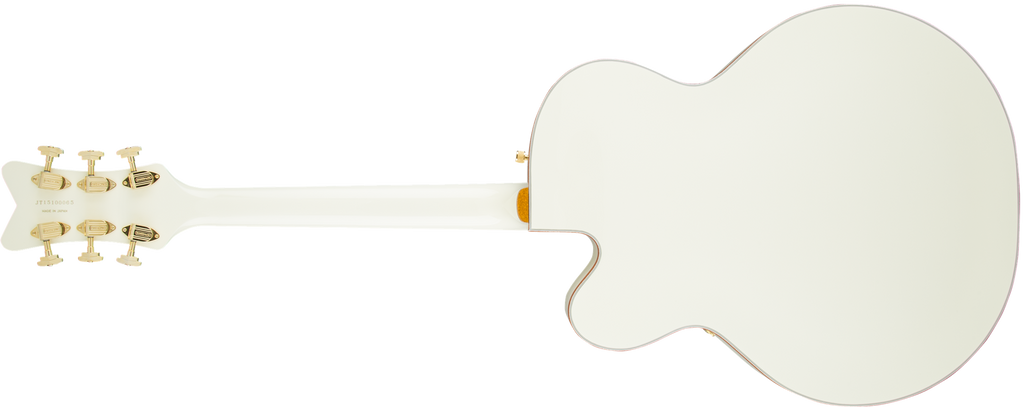 Gretsch G6136-55 Vintage Select Edition '55 Falcon Hollow Body with Cadillac Tailpiece - White Lacquer - Full Back
