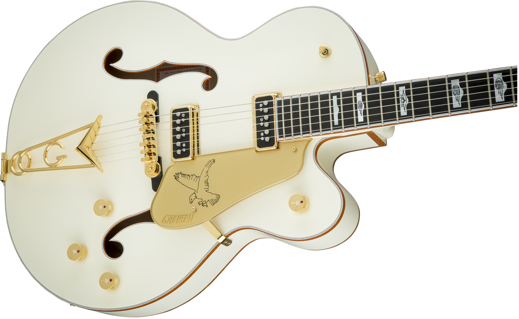 Gretsch G6136-55 Vintage Select Edition '55 Falcon Hollow Body with Cadillac Tailpiece - White Lacquer - Body