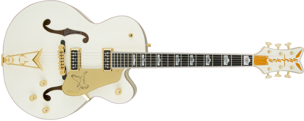 Gretsch G6136-55 Vintage Select Edition '55 Falcon Hollow Body with Cadillac Tailpiece - White Lacquer - Full Front