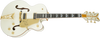 Gretsch G6136-55 Vintage Select Edition '55 Falcon Hollow Body with Cadillac Tailpiece - White Lacquer - Front Perspective Lower