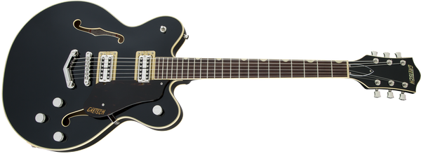 Gretsch G6609 Players Edition Broadkaster Center Block Double-Cut with V-Stoptail USA Full'Tron Pickups Black