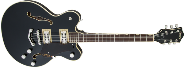 Gretsch G6609 Players Edition Broadkaster Center Block Double-Cut with V-Stoptail USA Full'Tron Pickups Black