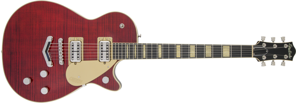 Gretsch G6228FM Players Edition Jet BT with V-Stoptail Flame Maple Ebony Fingerboard Crimson Stain