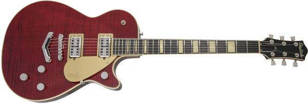Gretsch G6228FM Players Edition Jet BT with V-Stoptail Flame Maple Ebony Fingerboard Crimson Stain